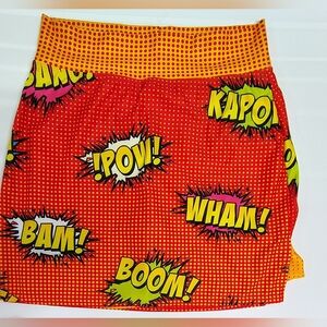 NEW Skort Obsession Sz M Womens Golf, Tennis Pickleball Skort Comic Pop-Art Dots